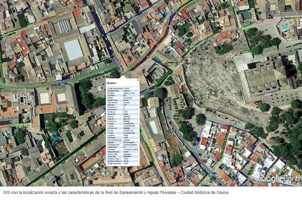 Cartografía 3D subterránea de las redes unitarias de Saneamiento y Aguas Pluviales